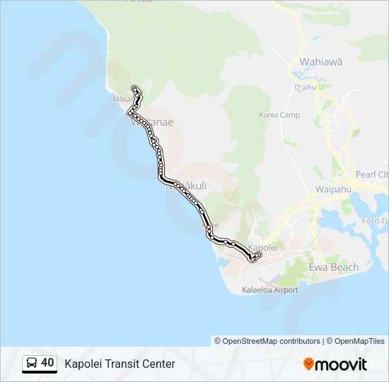 40 Bus Line Map
