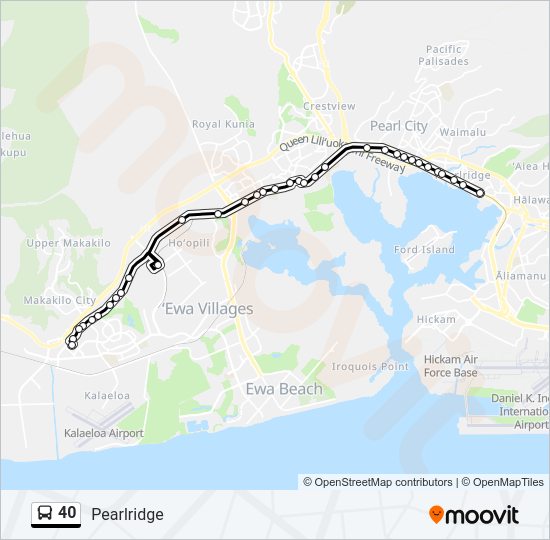 40 bus Line Map