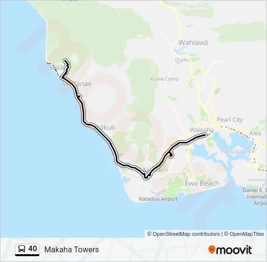 40 Bus Line Map