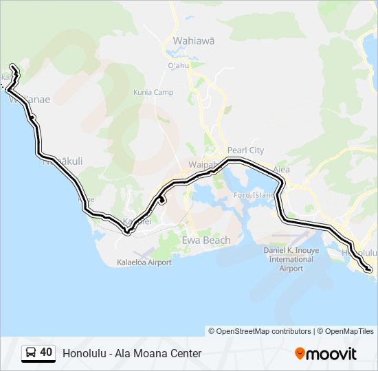 40 bus Line Map