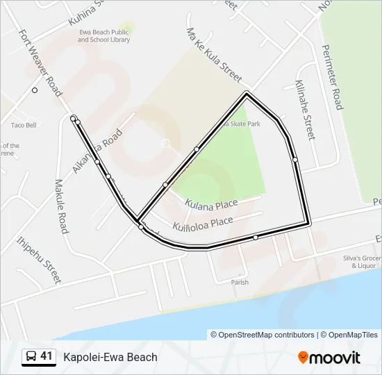 41 Bus Line Map