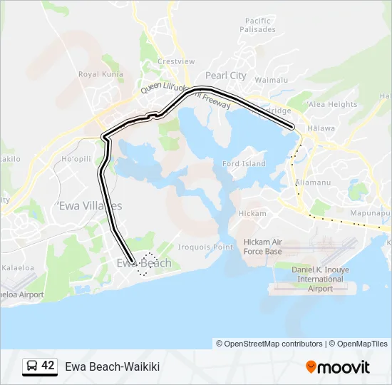 42 Bus Line Map