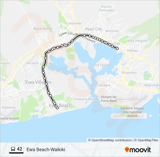 42 Bus Line Map
