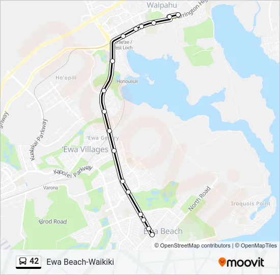 42 Bus Line Map