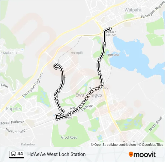 44 Bus Line Map