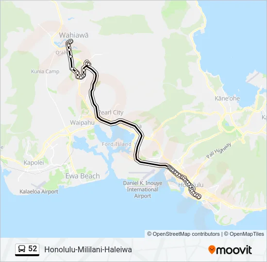 52 Bus Line Map