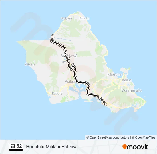 52 Bus Line Map