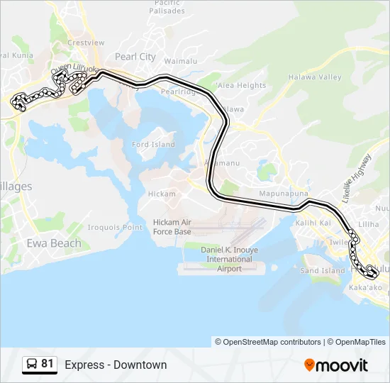 81 Bus Line Map