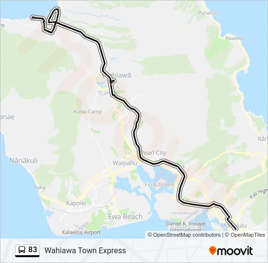 83 Bus Line Map