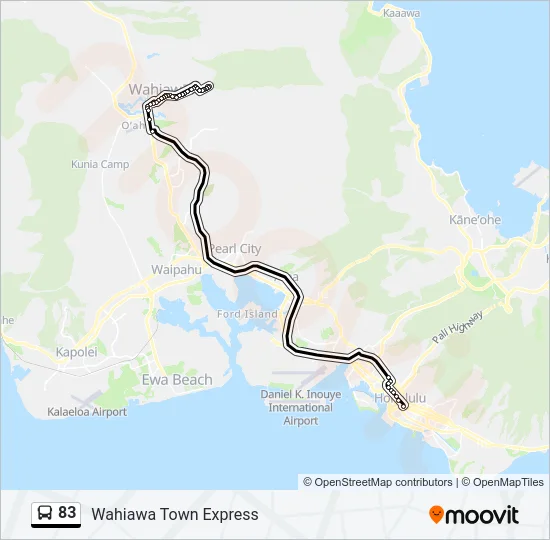 83 Bus Line Map