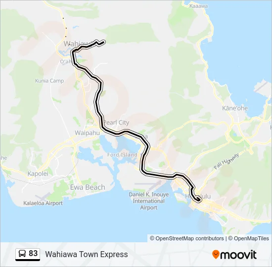 83 Bus Line Map