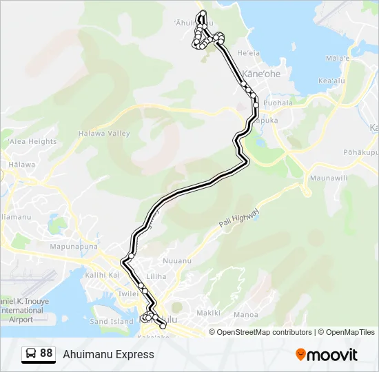 88 Bus Line Map