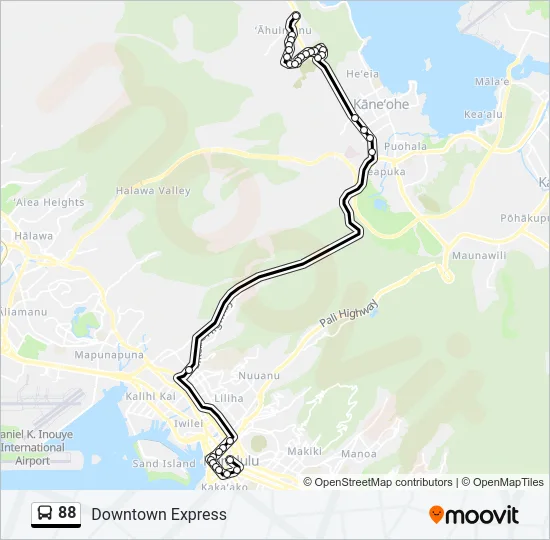 88 Bus Line Map
