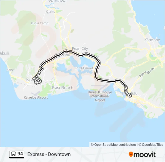 94 Bus Line Map