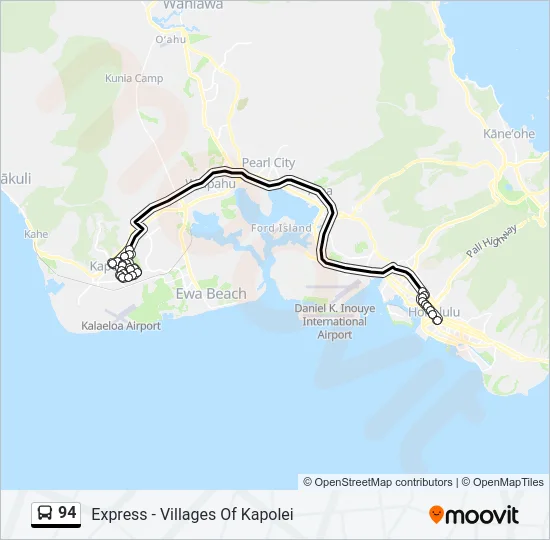 94 Bus Line Map
