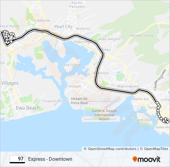 97 bus Line Map