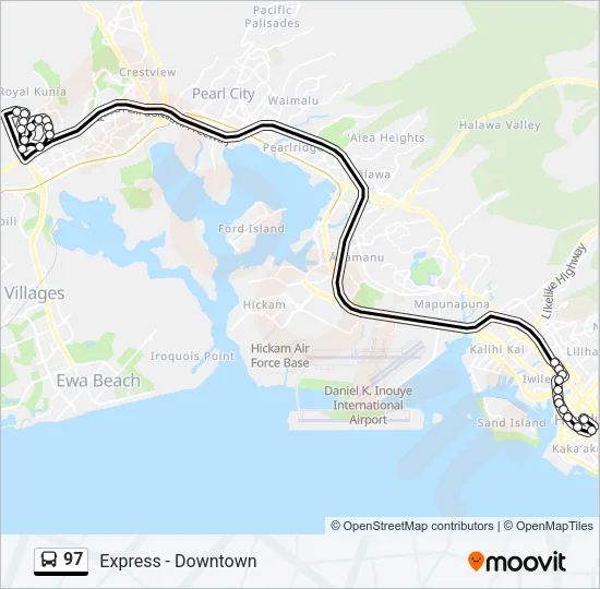 97 Bus Line Map