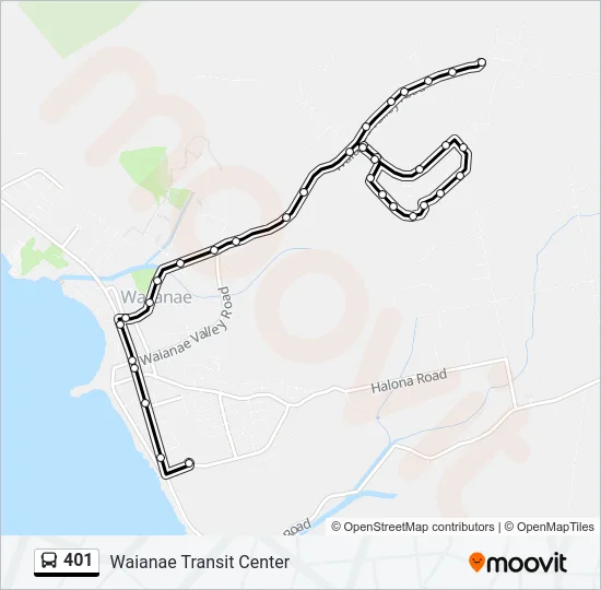 401 Bus Line Map