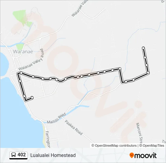 402 Bus Line Map
