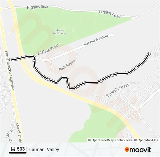 503 Bus Line Map