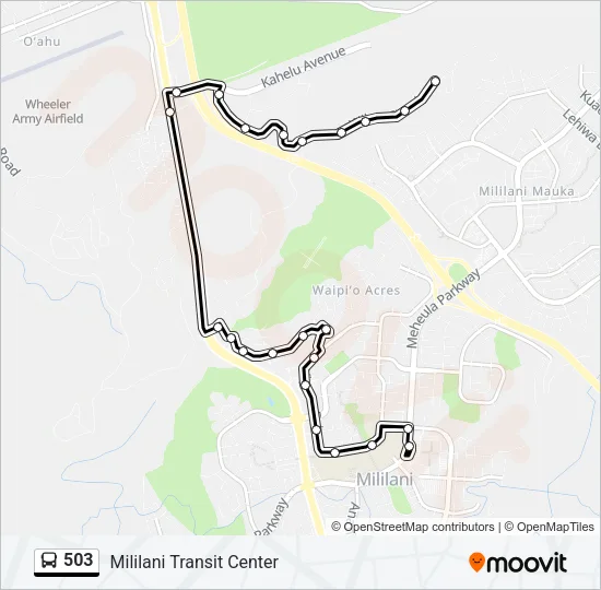 503 Bus Line Map
