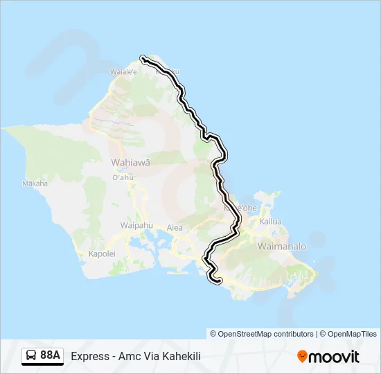 88A Bus Line Map