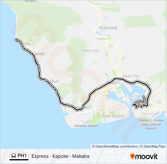 PH1 Bus Line Map