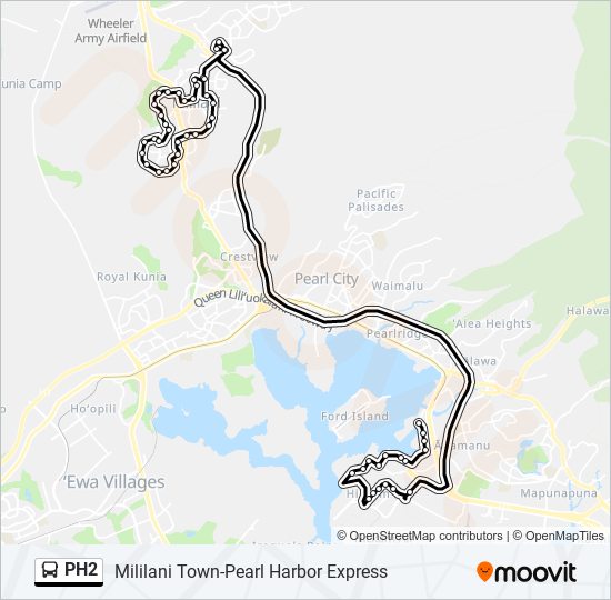 Mapa de PH2 de autobús