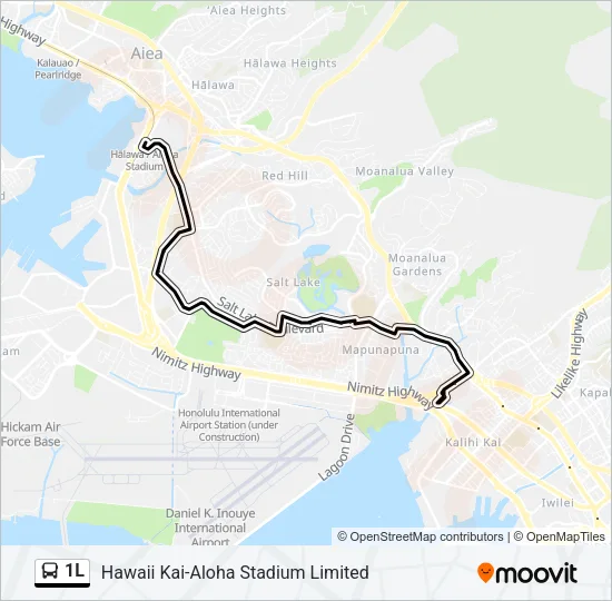 1L Bus Line Map