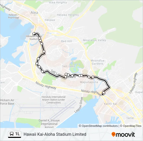 1L Bus Line Map