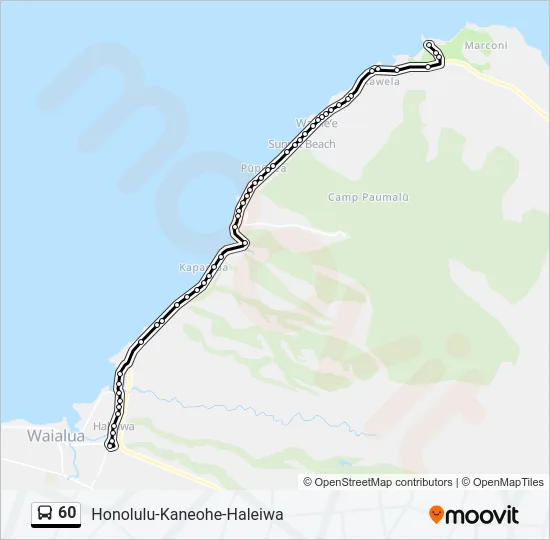 60 Bus Line Map