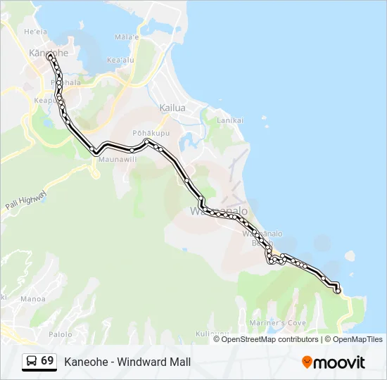 69 Bus Line Map