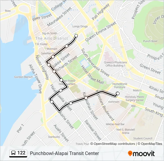 122 Bus Line Map