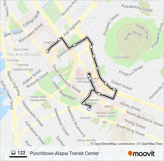 122 Bus Line Map
