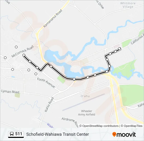 511 Bus Line Map