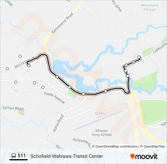 511 Bus Line Map