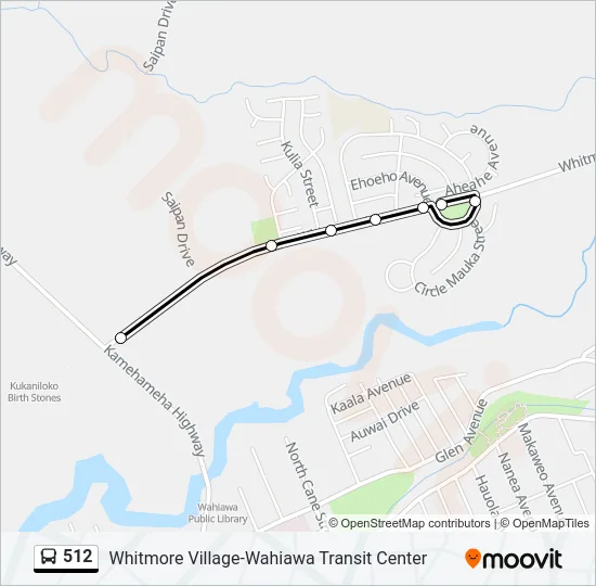 512 Bus Line Map