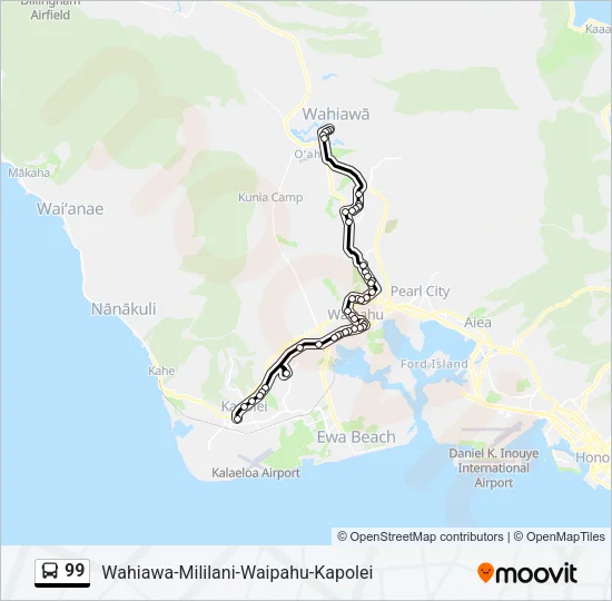 99 Bus Line Map
