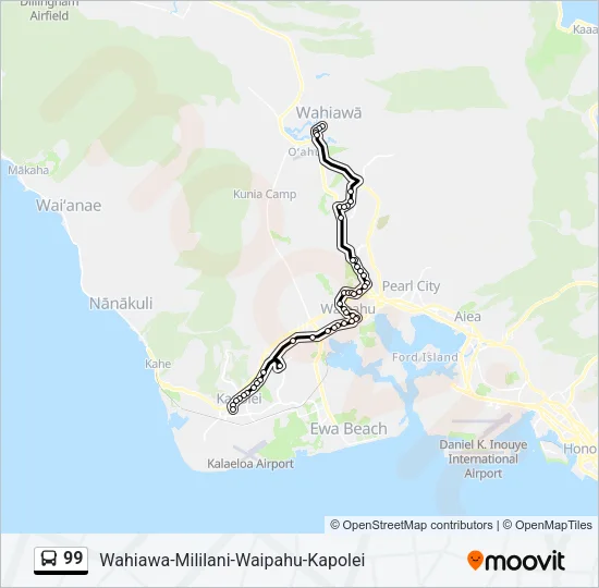 99 Bus Line Map