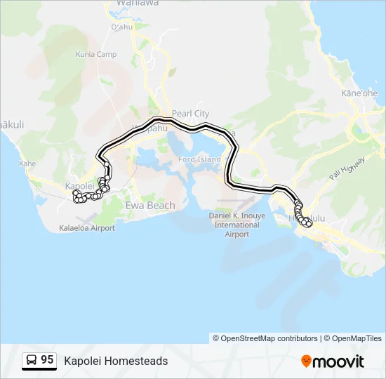 95 Bus Line Map
