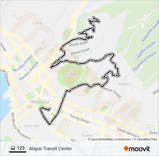 123 Bus Line Map