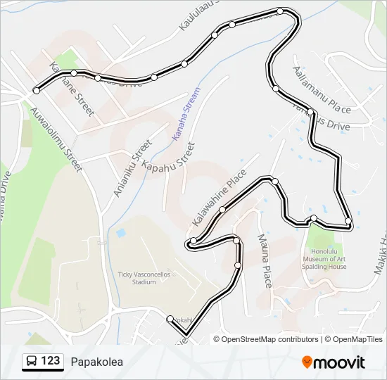 123 Bus Line Map