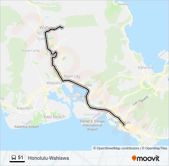 51 Bus Line Map