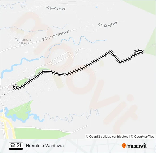 51 Bus Line Map