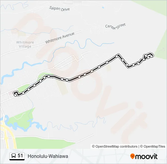 51 Bus Line Map
