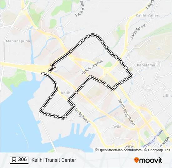 306 Bus Line Map