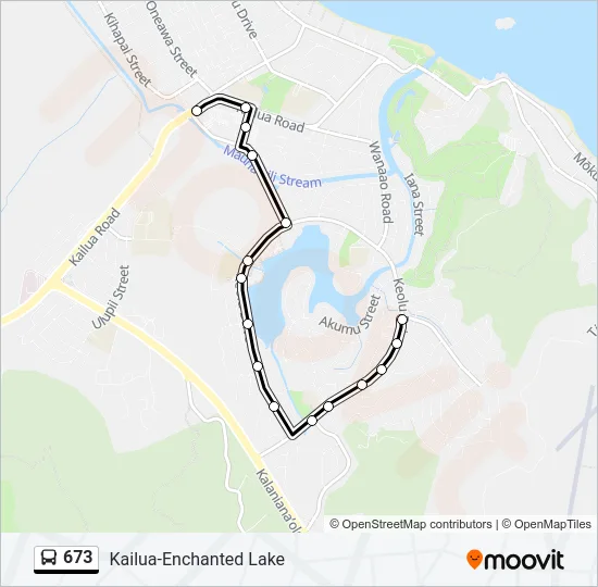 673 Bus Line Map