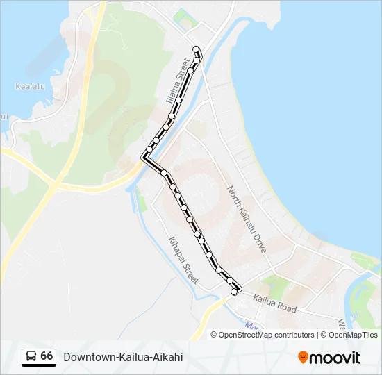 66 Bus Line Map
