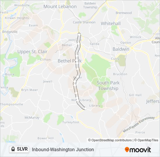 SLVR light rail Line Map