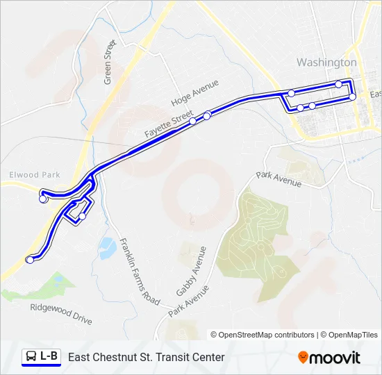 L-B Bus Line Map